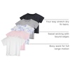 image:image5 Pack Womens Dry Fit Crop Top Workout T Shirts Short Sleeve Athletic GymSet 6