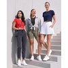 image:image5 Pack Womens Dry Fit Crop Top Workout T Shirts Short Sleeve Athletic GymSet 9