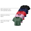 image:image5 Pack Womens Dry Fit Crop Top Workout T Shirts Short Sleeve Athletic GymSet 9