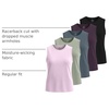 image:image5 Pack Womens Dry Fit Tank Tops Muscle Sleeveless Workout Athletic GymSet 4