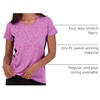 image:image5 Pack Womens Dry Fit Workout Tops Crew Neck T Shirts Athletic Gym TeesSet 4