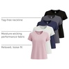 image:image5 Pack Womens Dry Fit Workout Tops Crew Neck T Shirts Athletic Gym TeesSet 6