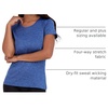 image:image5 Pack Womens Dry Fit Workout Tops Crew Neck T Shirts Athletic Gym TeesSet 8