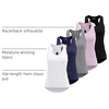 image:image5 Pack Womens Tank Tops Open Back Workout Shirts Athletic Gym Running YogaSet 10