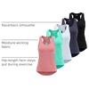 image:image5 Pack Womens Tank Tops Open Back Workout Shirts Athletic Gym Running YogaSet 6