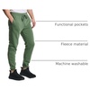 image:imageReal Essentials 3 Pack Mens Cotton Fleece Jogger Sweatpants  Casual Comfy Athletic Pants with Pockets Big amp TallSet 4