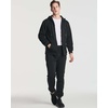 image:imageReal Essentials 3 Pack Mens Cotton Fleece Jogger Sweatpants  Casual Comfy Athletic Pants with Pockets Big amp TallSet 4