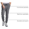 image:imageReal Essentials 3 Pack Mens Cotton Fleece Jogger Sweatpants  Casual Comfy Athletic Pants with Pockets Big amp TallSet 8