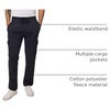 image:imageReal Essentials 3 Pack Mens Tech Fleece Open Bottom Cargo Sweatpants with Pockets Available in Big amp TallSet 2