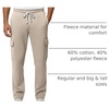 image:imageReal Essentials 3 Pack Mens Tech Fleece Open Bottom Cargo Sweatpants with Pockets Available in Big amp TallSet 4