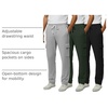 image:imageReal Essentials 3 Pack Mens Tech Fleece Open Bottom Cargo Sweatpants with Pockets Available in Big amp TallSet 8