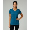 image:imageReal Essentials 5 Pack Womens DryFit Short Sleeve V Neck T Shirt Workout Fitness Yoga Top Tee Available in Plus SizeSet 13
