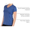 image:imageReal Essentials 5 Pack Womens DryFit Short Sleeve V Neck T Shirt Workout Fitness Yoga Top Tee Available in Plus SizeSet 15