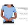 image:imageReal Essentials 5 Pack Womens DryFit Short Sleeve V Neck T Shirt Workout Fitness Yoga Top Tee Available in Plus SizeSet 2