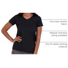 image:imageReal Essentials 5 Pack Womens DryFit Short Sleeve V Neck T Shirt Workout Fitness Yoga Top Tee Available in Plus SizeSet 5