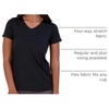 image:imageReal Essentials 5 Pack Womens DryFit Short Sleeve V Neck T Shirt Workout Fitness Yoga Top Tee Available in Plus SizeSet 6