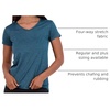 image:imageReal Essentials 5 Pack Womens DryFit Short Sleeve V Neck T Shirt Workout Fitness Yoga Top Tee Available in Plus SizeSet 7