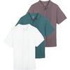image:image3 Pack Mens Button Down Shirts Short Sleeve Jersey Casual Dress CollaredSet 8