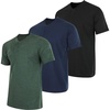 image:image3 Pack Mens Cotton Henley Shirts Short Sleeve Button Up Casual Work LoungeShort Sleeve  Set 4
