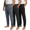 image:image3 Pack Mens Cotton Joggers Pajama Pants Comfy Sleep Lounge PJ Pockets PJsSet 2