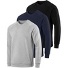 image:image3 Pack Mens Fleece Pullover Sweatshirt Long Sleeve Crewneck Soft SweaterSet 11