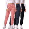 image:image3 Pack Womens Fleece Joggers Sweatpants Lounge Pants Sweats Casual PocketsSet 7