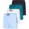image:image4 Pack Mens 3 Mesh Shorts Athletic Gym Running Basketball Workout Pockets3inch  Set 3