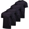 image:image4 Pack Mens Dry Fit Short Sleeve Pocket T Shirts Workout Gym Athletic TeesSet 1