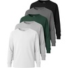 image:image5 Pack Boys Cotton Long Sleeve Jersey T Shirts Kids School Youth TeesSet 3