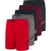 image:image5 Pack Mens 5 Dry Fit Shorts Athletic Gym Running Workout Casual PocketsSet 1
