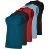 image:image5 Pack Mens Cotton Tank Tops Sleeveless Undershirts Muscle Beater Gym ShirtSet 6