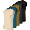 image:image5 Pack Mens Cotton Tank Tops Sleeveless Undershirts Muscle Beater Gym ShirtSet 7