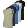 image:image5 Pack Mens Cotton Tank Tops Sleeveless Undershirts Muscle Beater Gym ShirtSet 8
