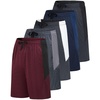 image:image5 Pack Mens Dry Fit Basketball Shorts Gym Athletic Casual Workout RunningSet B