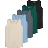 image:image5 Pack Mens Dry Fit Muscle Tank Tops Sleeveless Gym Workout Undershirt TeeSet 4