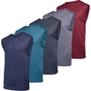 image:image5 Pack Mens Dry Fit Tank Tops Sleeveless Muscle Workout Gym Athletic ShirtRegular Size  Set a