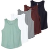 image:image5 Pack Mens Mesh Muscle Tank Tops Sleeveless Shirts Workout Gym UndershirtSet 12