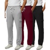 image:imageReal Essentials 3 Pack Mens Tech Fleece Open Bottom Cargo Sweatpants with Pockets Available in Big amp TallSet 3
