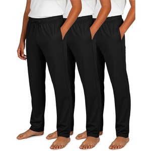 image:image3 Pack Boys Cotton Pajama Pants Open Bottom Sweatpants Kids Teens Sleep PJSet 1