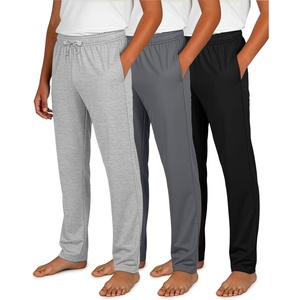 image:image3 Pack Boys Cotton Pajama Pants Open Bottom Sweatpants Kids Teens Sleep PJSet 3