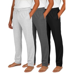 image:image3 Pack Boys Cotton Pajama Pants Open Bottom Sweatpants Kids Teens Sleep PJSet 5