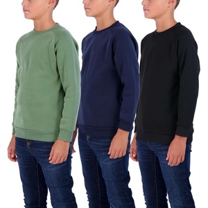 image:image3 Pack Boys Fleece Crewneck Sweatshirts Pullover Sweaters Long Sleeve KidsSet 2