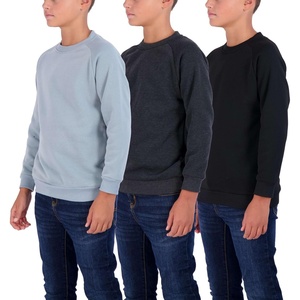 image:image3 Pack Boys Fleece Crewneck Sweatshirts Pullover Sweaters Long Sleeve KidsSet 4