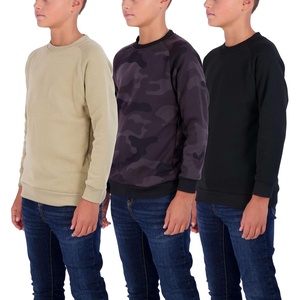 image:image3 Pack Boys Fleece Crewneck Sweatshirts Pullover Sweaters Long Sleeve KidsSet 5