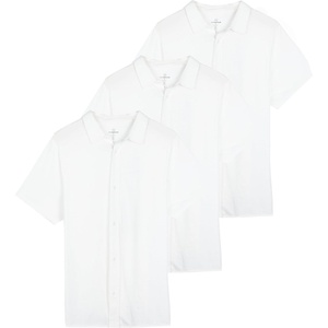 image:image3 Pack Mens Button Down Shirts Short Sleeve Jersey Casual Dress CollaredSet 2