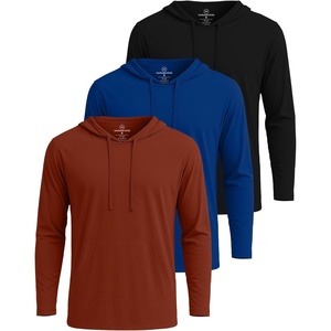 image:image3 Pack Mens Cotton Hoodies Long Sleeve Workout Casual Pullover SweatshirtSet 10