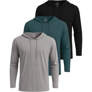 image:image3 Pack Mens Cotton Hoodies Long Sleeve Workout Casual Pullover SweatshirtSet 11