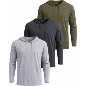 image:image3 Pack Mens Cotton Hoodies Long Sleeve Workout Casual Pullover SweatshirtSet 13