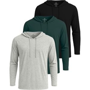 image:image3 Pack Mens Cotton Hoodies Long Sleeve Workout Casual Pullover SweatshirtSet 2