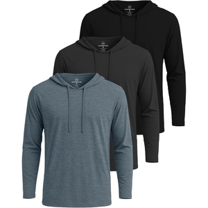 image:image3 Pack Mens Cotton Hoodies Long Sleeve Workout Casual Pullover SweatshirtSet 4